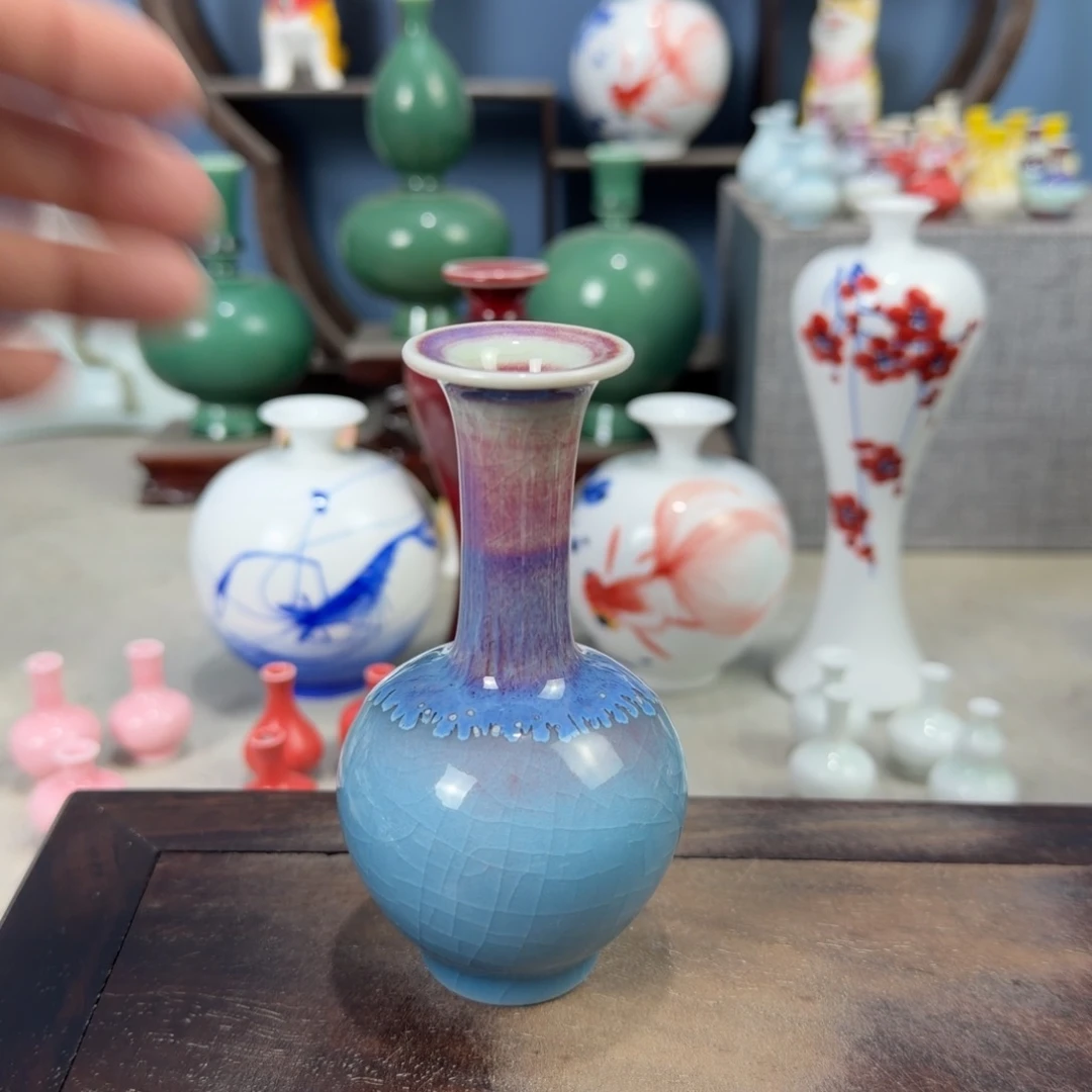 陶瓷手工小花器摆件