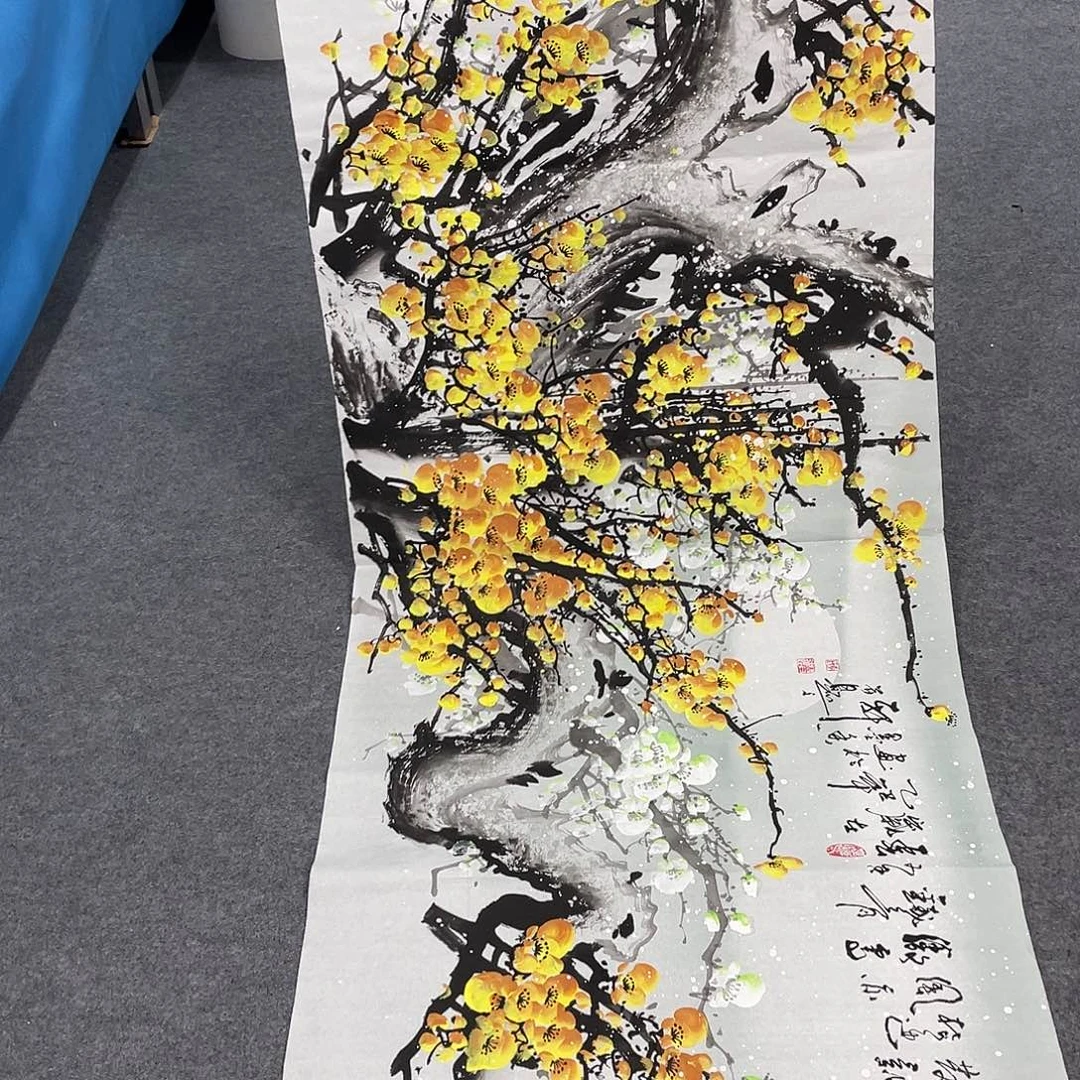 国画今天上午国画作品展示