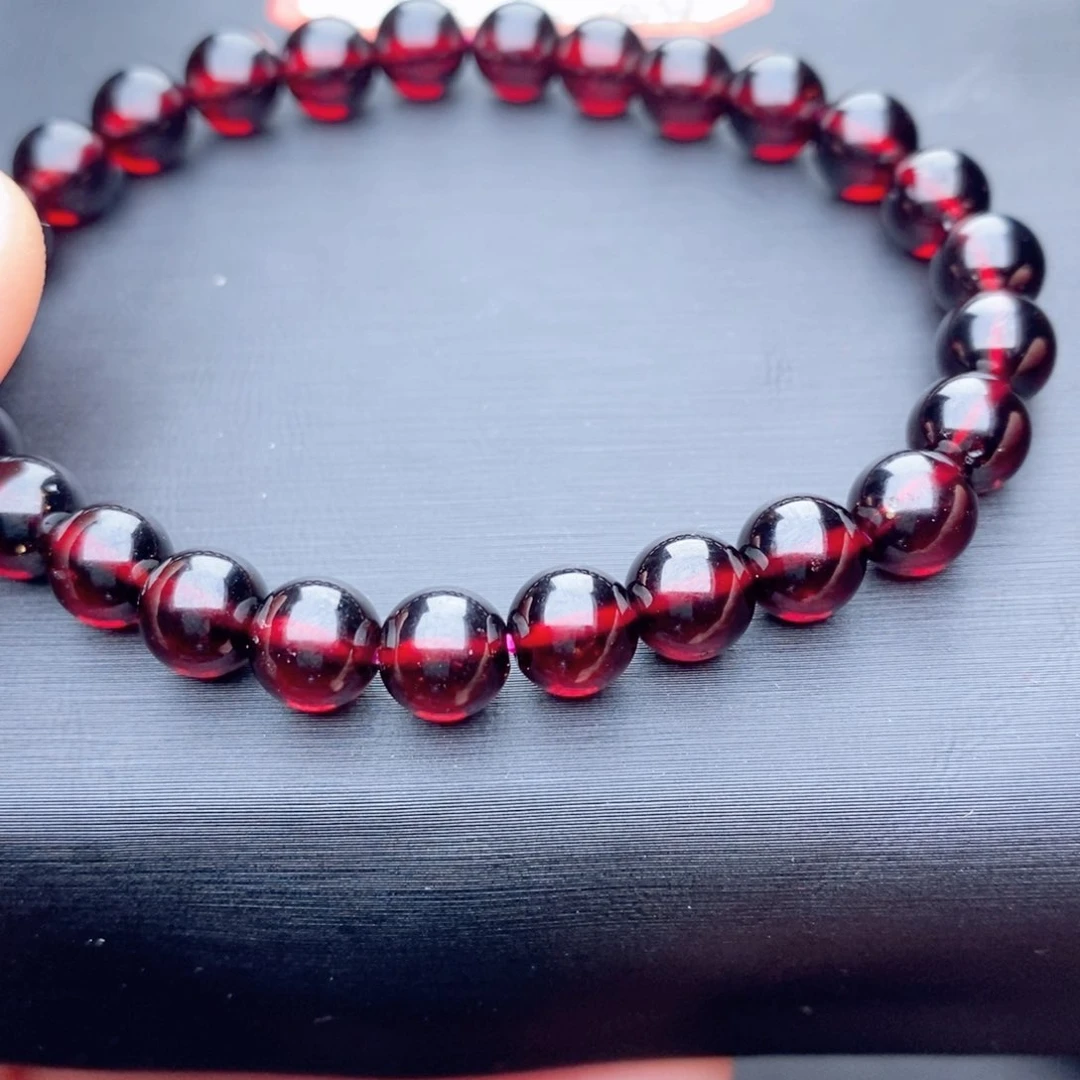 石榴石手链未镶嵌6.8