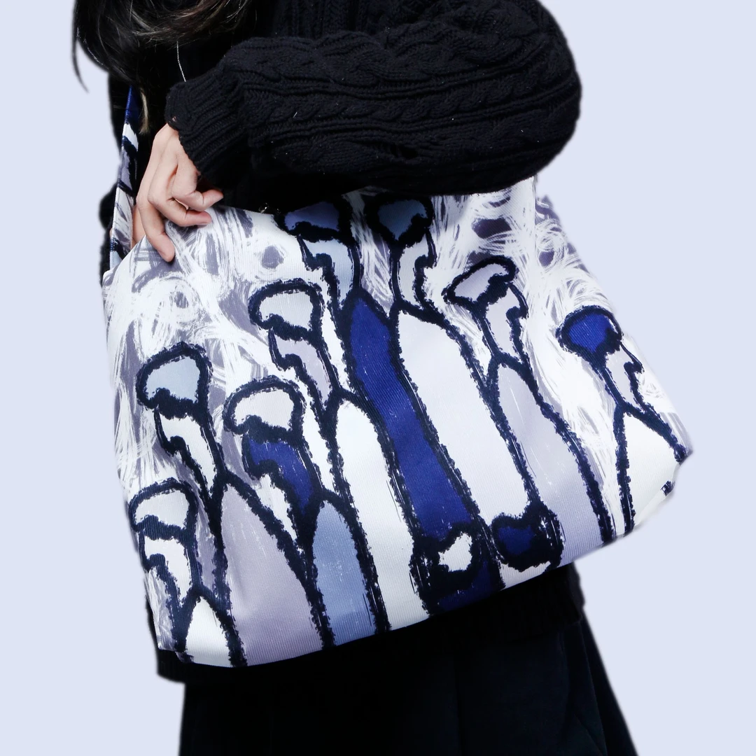 无则艺【横版大包】时尚百搭文艺加厚单肩慵懒风休闲行者横版大包