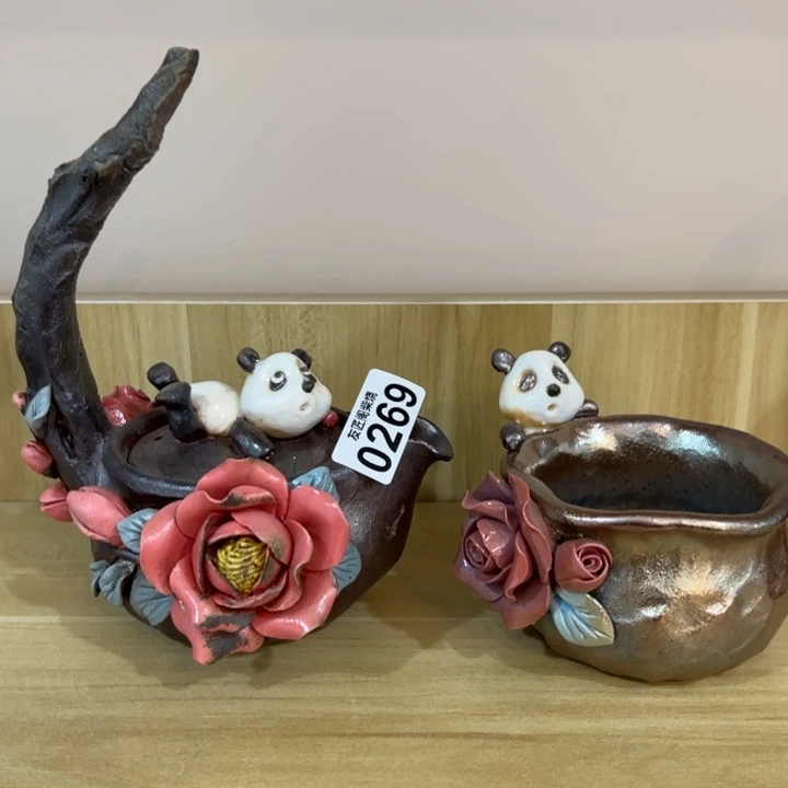 柴烧茶器，纯手工制作