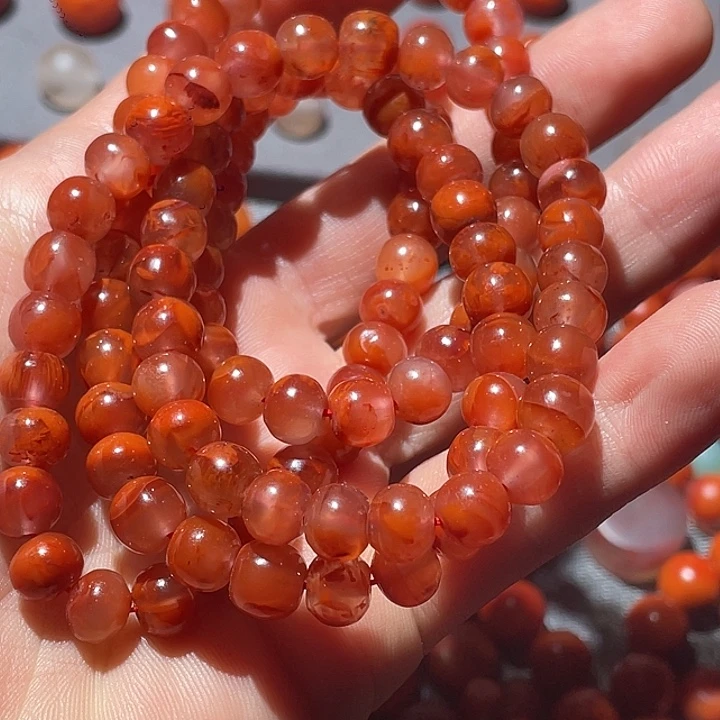 南红玛瑙未镶嵌珠宝半成品㐂*