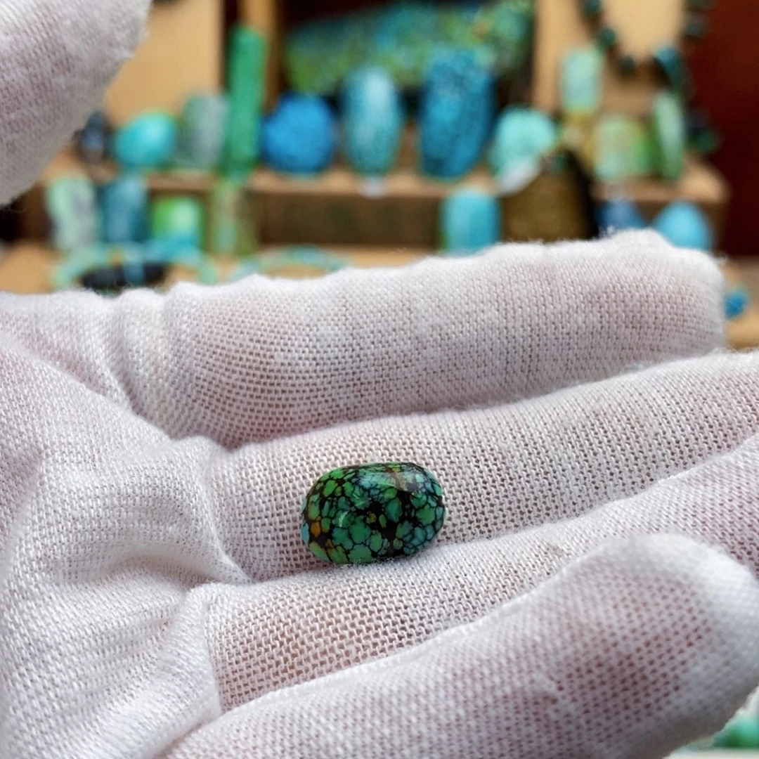 定制绿松石三彩糖豆