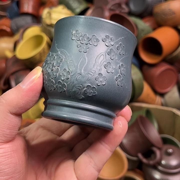 紫砂茶杯全手工紫砂主人杯
