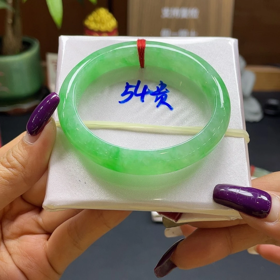 翡翠未镶嵌手镯57 号链接