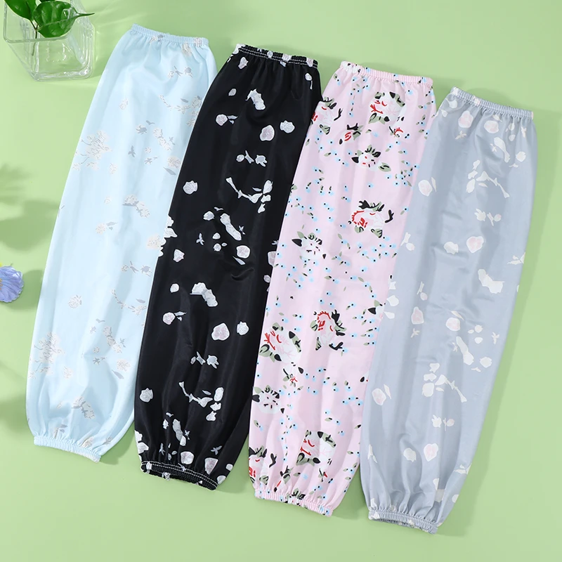 夏天干活防晒袖套直筒女士加长宽松工作农活轻薄透气遮阳套袖女款