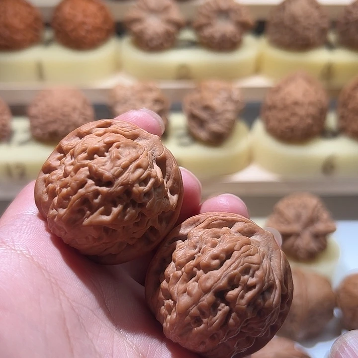 吊坠文玩核桃莲花38