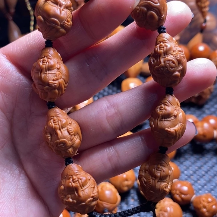 吊坠橄榄核财神爷