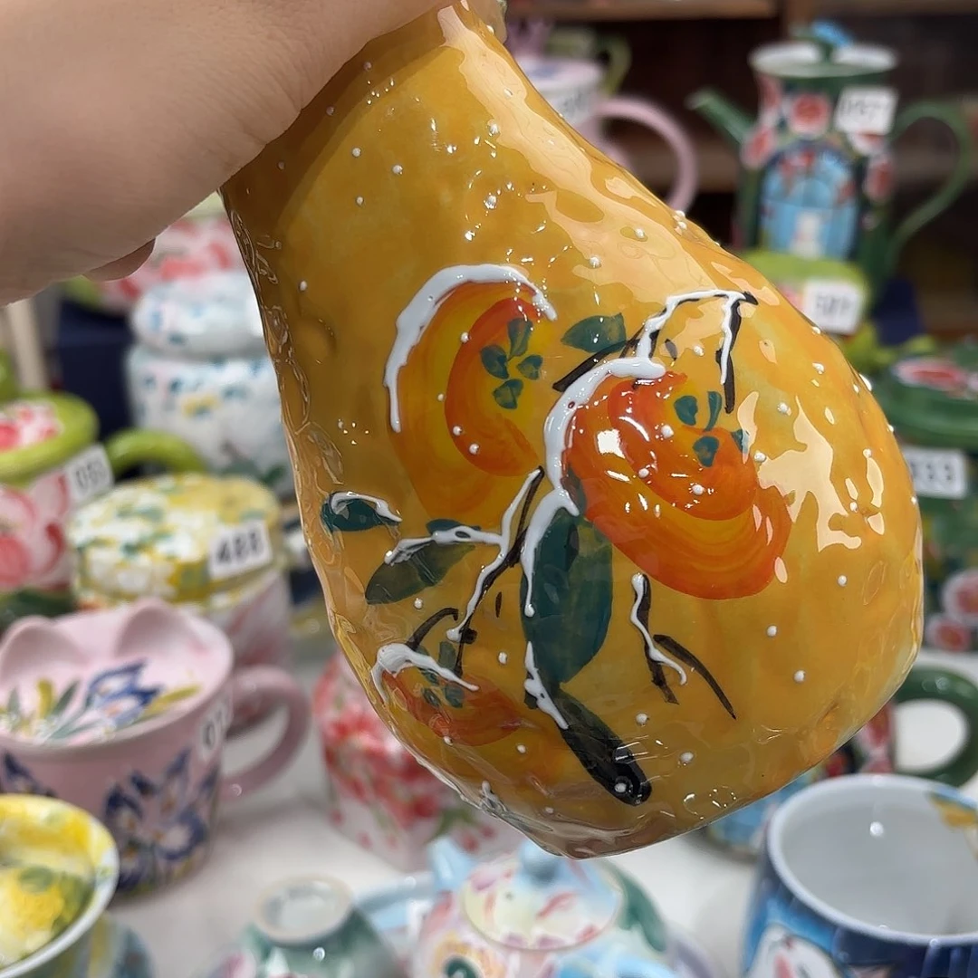 *****景德镇手绘高温釉下彩陶瓷茶具