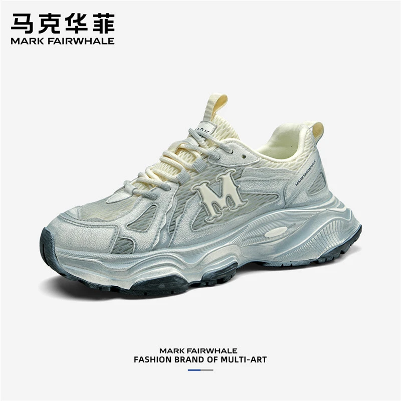 马克华菲情侣鞋老爹鞋运动透气男鞋春夏炸街女增高男士休闲鞋子