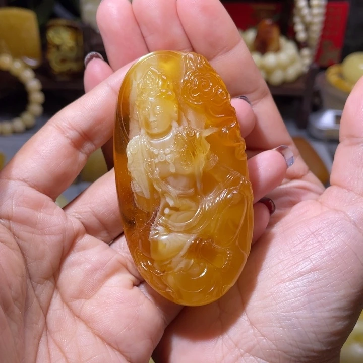 琥珀吊坠(不含链)未镶嵌