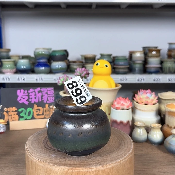 景德镇手工陶瓷盆 口6.5
