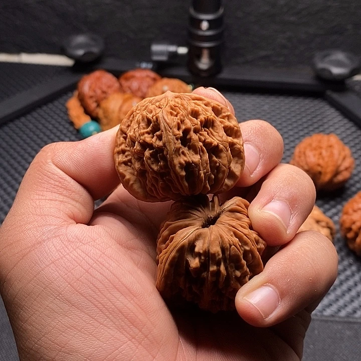 望***空吊坠文玩核桃四座楼