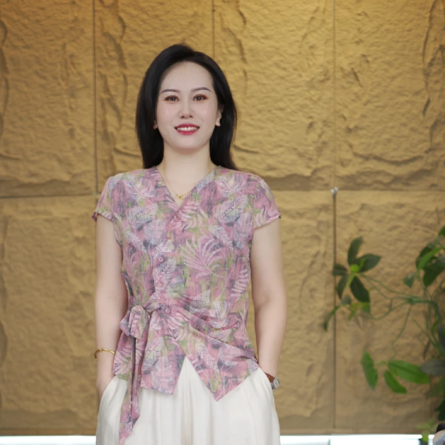 夏季修身洋气百搭显瘦休闲抽绳减龄华尔锻印花女中国风短袖t恤