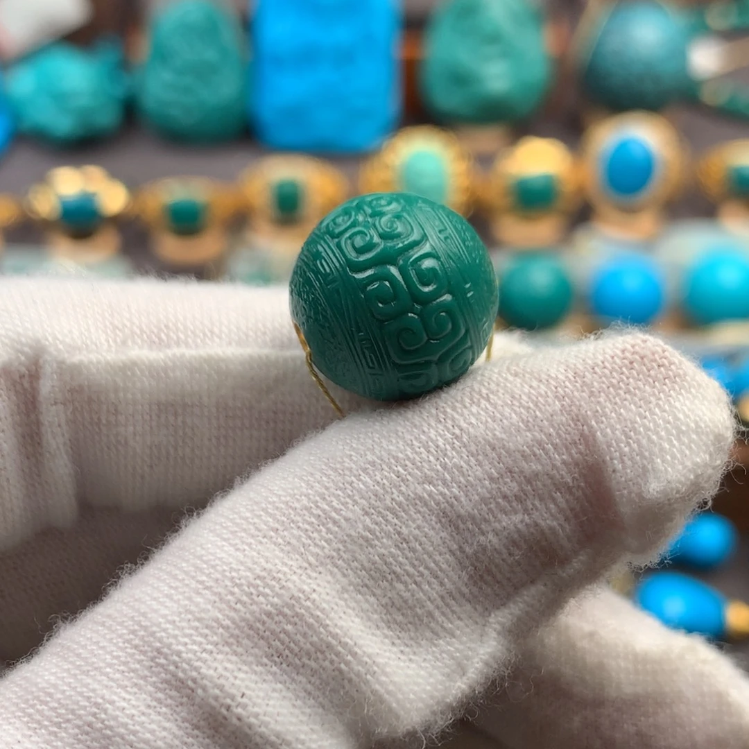 绿松石未镶嵌绿松石14.1mm