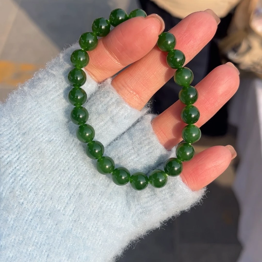 和田玉（碧玉）手链未镶嵌