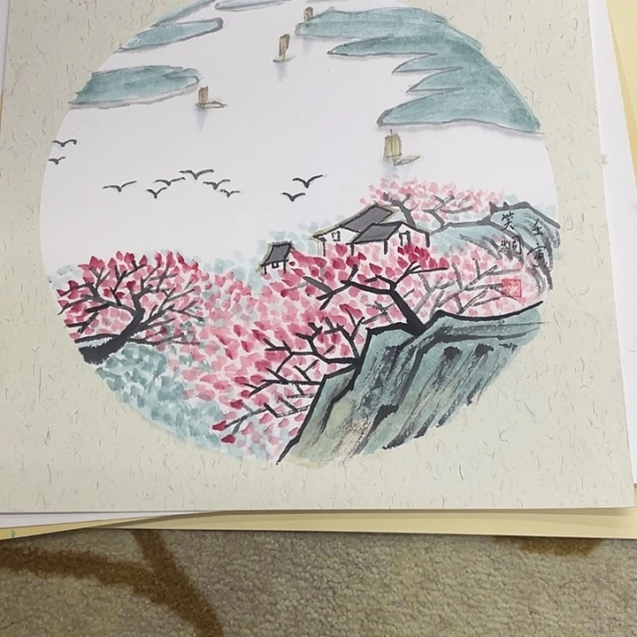 国画33-33卡纸作品艺