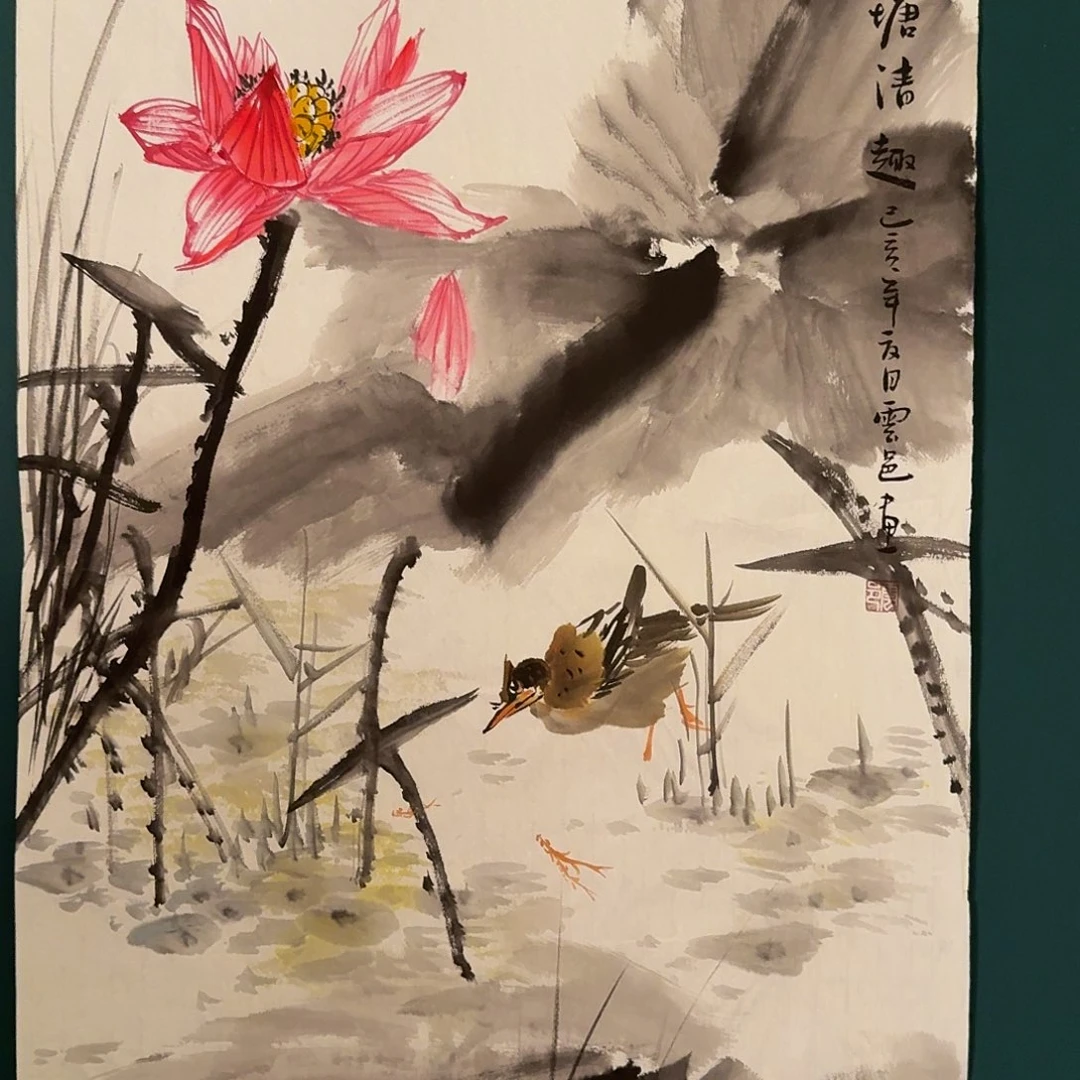 国画云老师画作画作