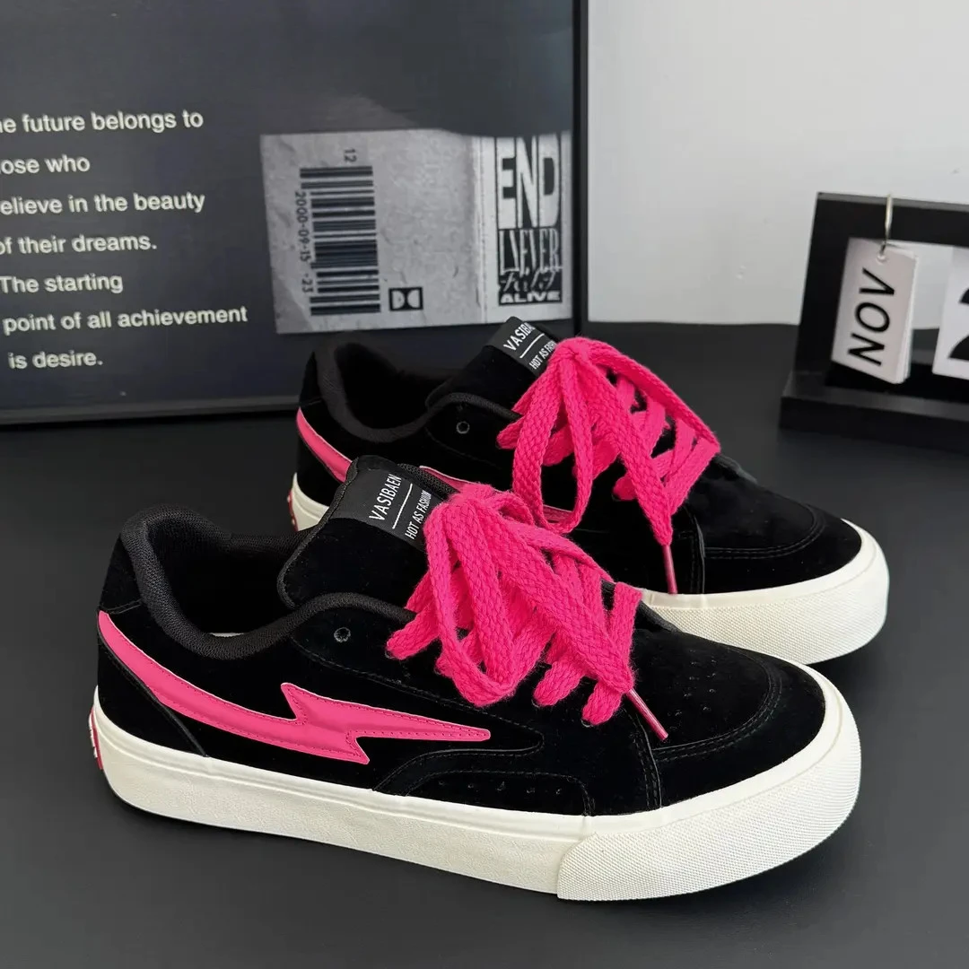 Foamsmile冬季酷炫街头风尚黑红新配色男士小众潮流运动面包板鞋