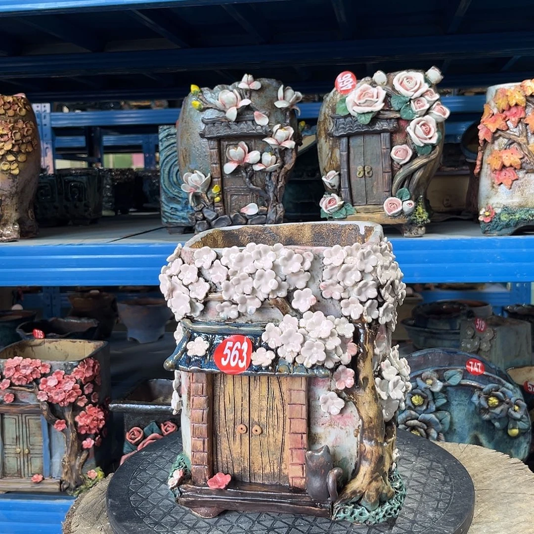 563 号陶然花器手工花盆