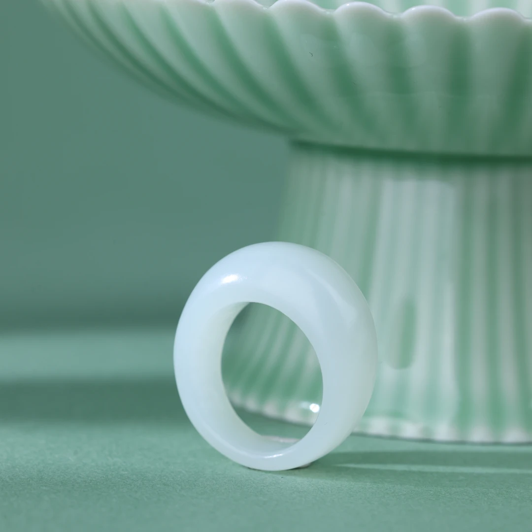 【央博玉】和田玉面包戒指-YB93810116-多样性发一|BHT1