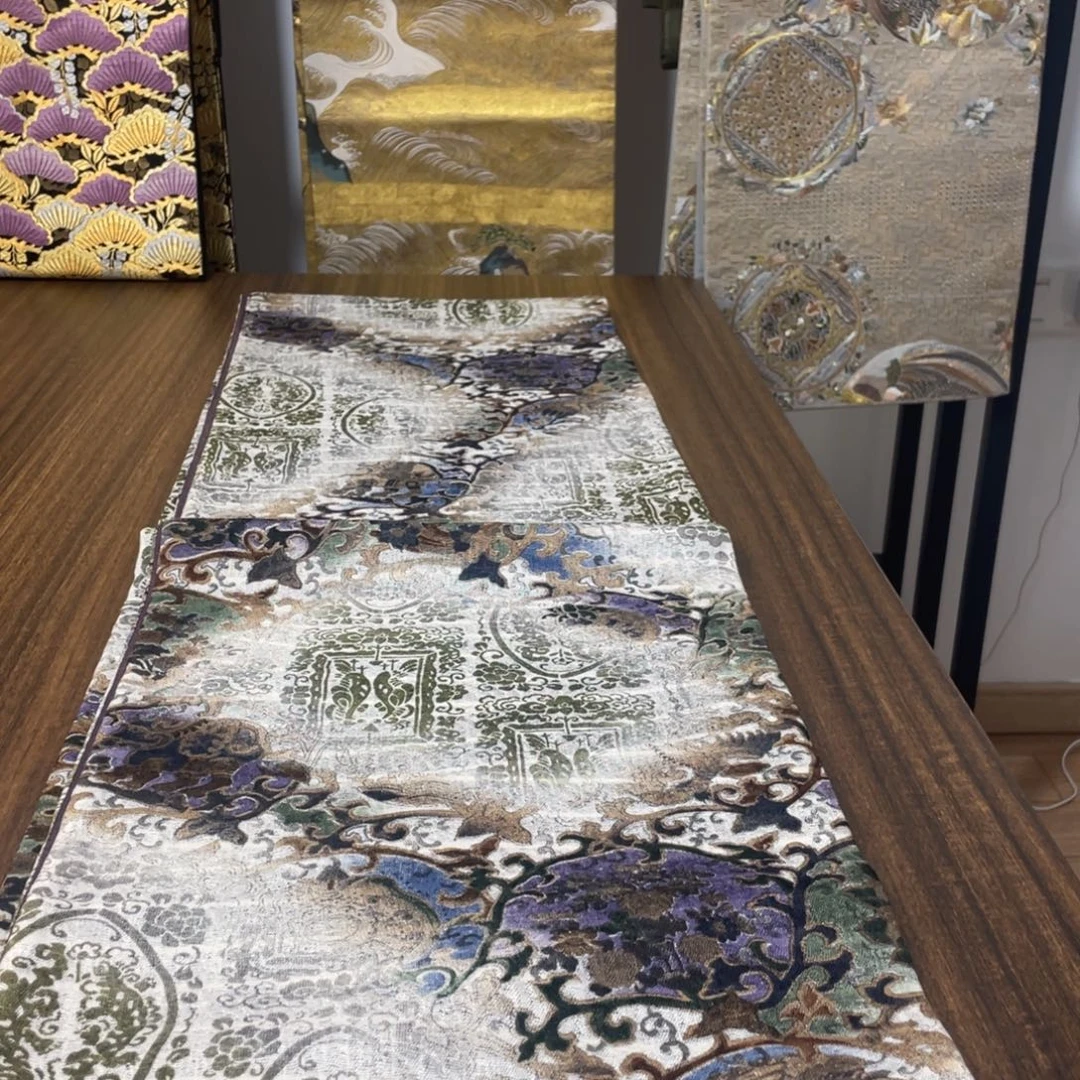 织绣34 唐锦西阵织桌旗