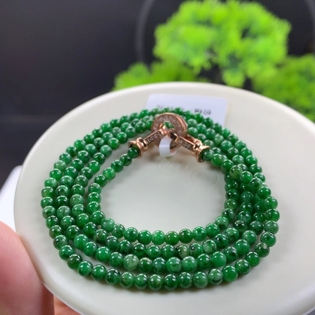 翡翠未镶嵌手链卡3.5