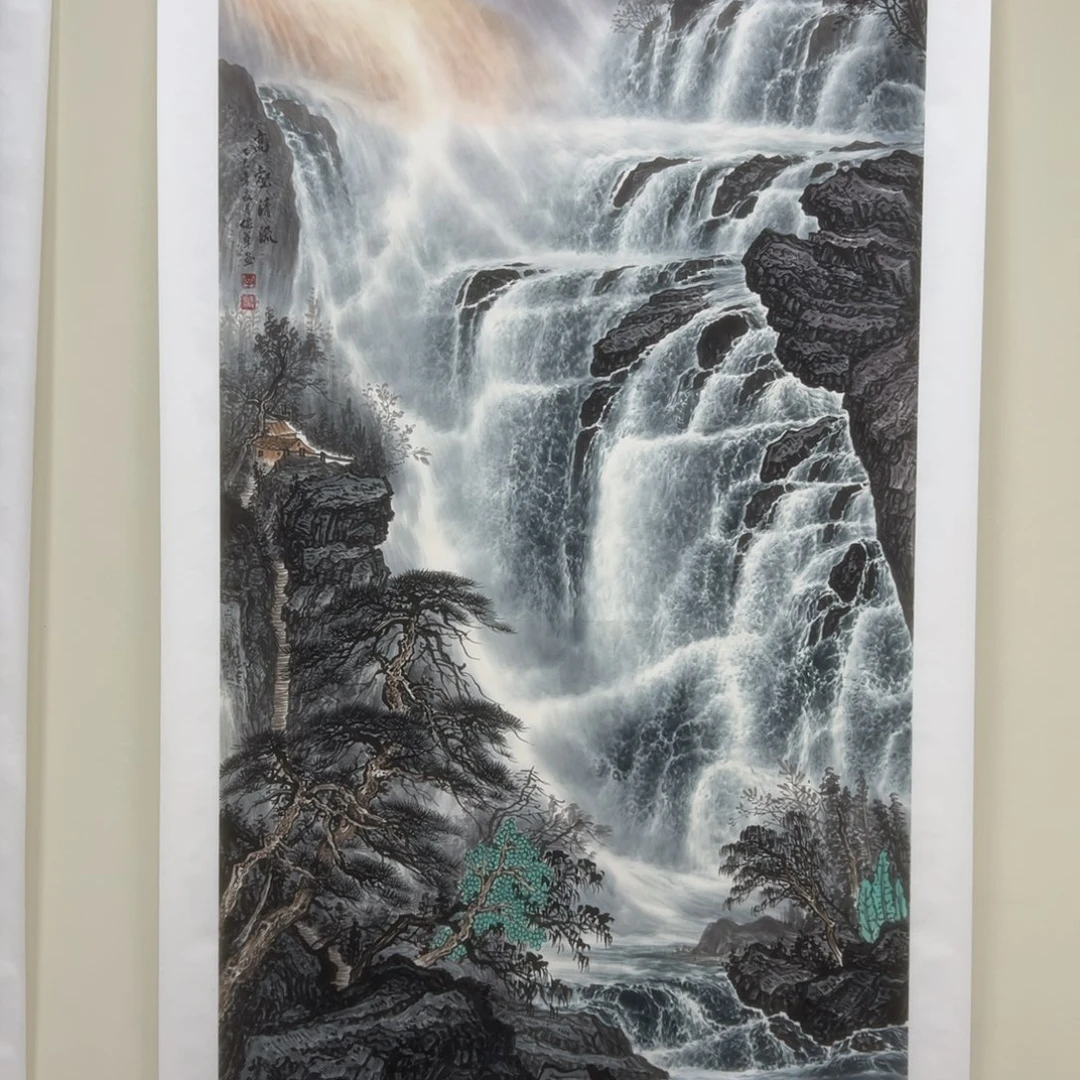 寡***人国画李保华六尺精品佳作