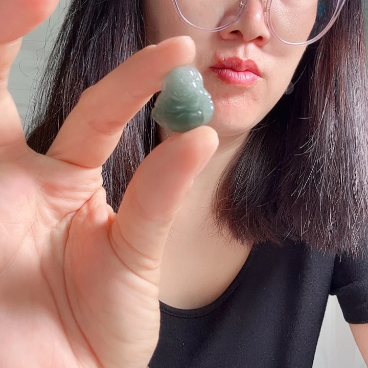 晶***晶翡翠未镶嵌颈饰天然缅甸翡翠吊坠