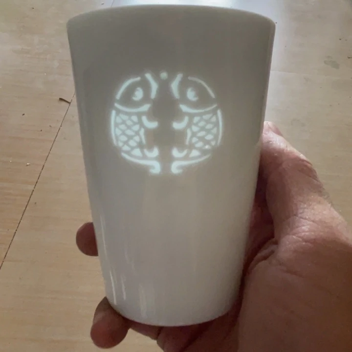 瓷片陶瓷陶瓷 玲珑鱼
