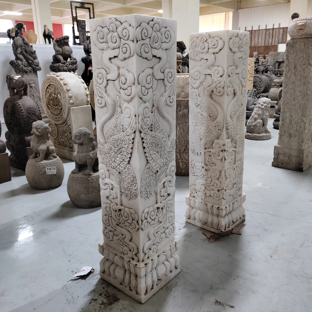 石雕，品相如图，一对