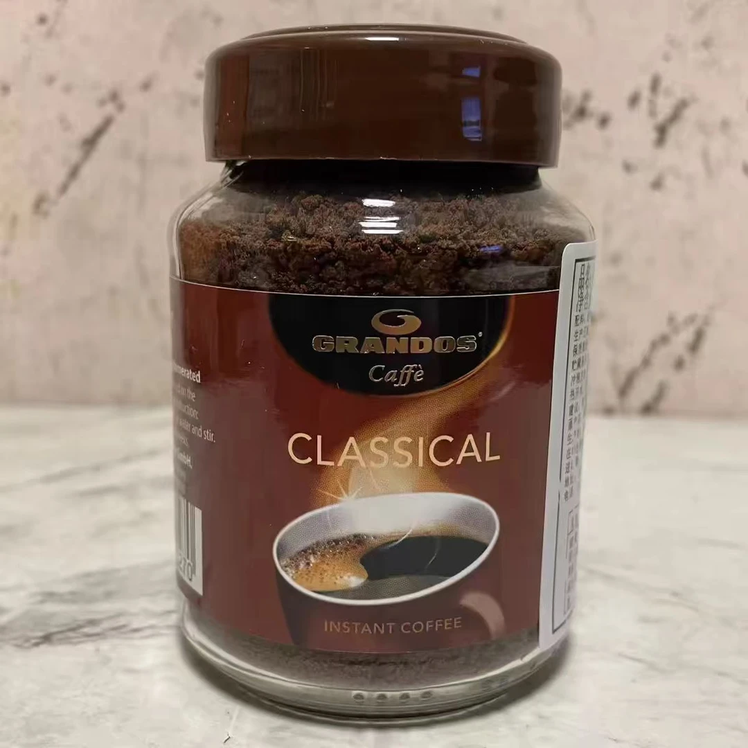 【保质期26年6月】格兰特经典黑咖啡（速溶）50g/瓶