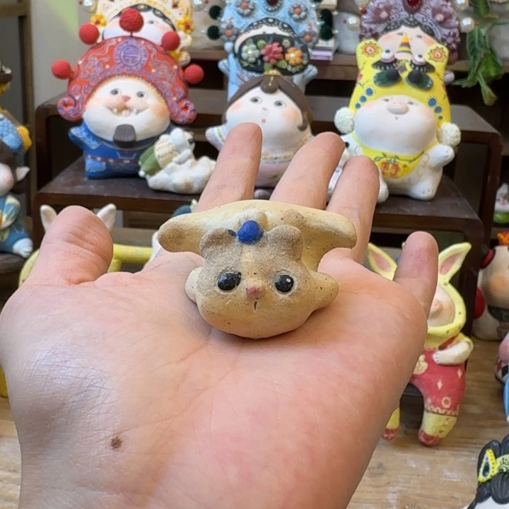 摆件陶小件两个包邮