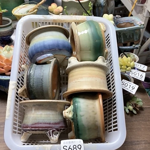 紫砂花盆689微瑕品口径7到8左右