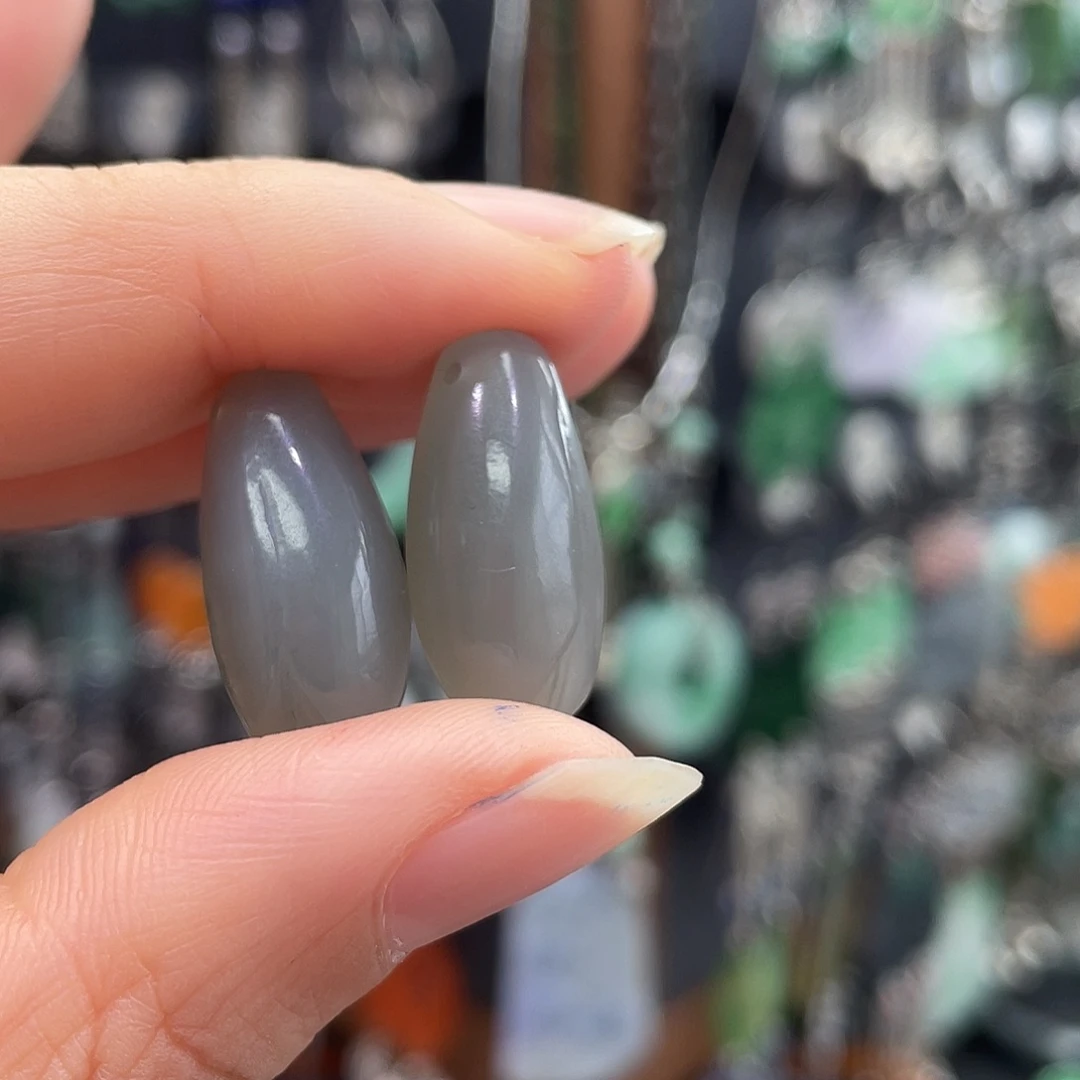 和田玉银S925镶嵌耳饰@***?174ghhhhh