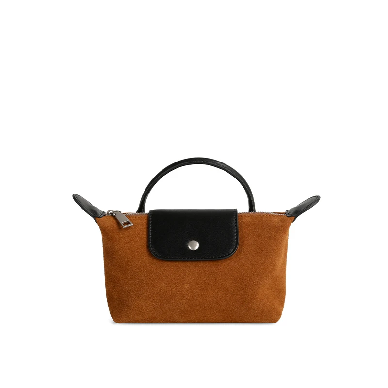 磨砂牛皮马卡龙色手提斜跨包96035