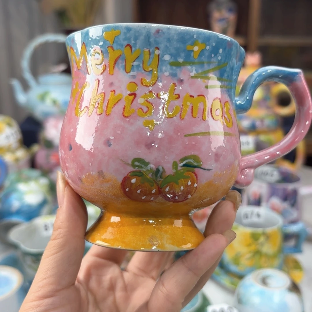 景德镇手绘高温釉下彩陶瓷茶具