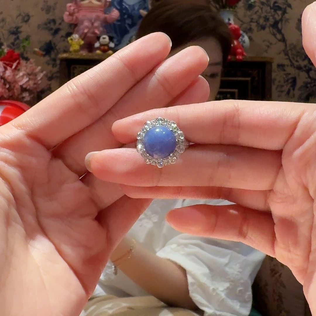 翡翠戒指18K金镶嵌两戴款