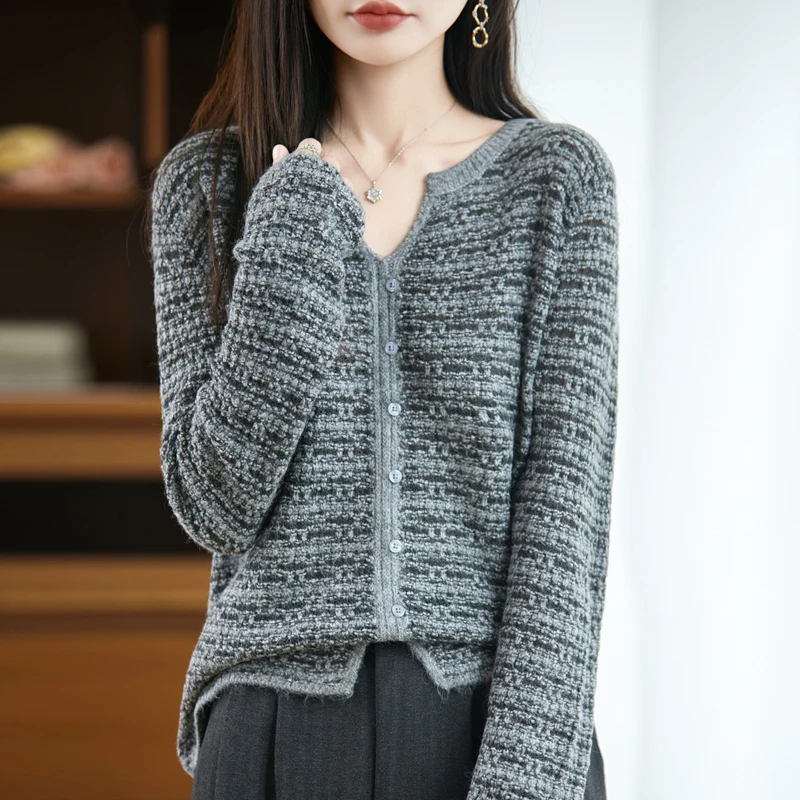 哥弟阿玛施正品假开衫套头针织衫女秋冬新款时尚洋气外穿温柔毛衣