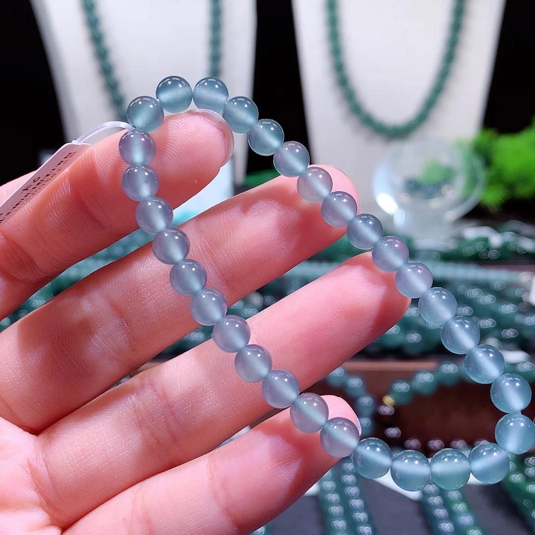 翡翠未镶嵌手链天然a货翡翠手串5.8