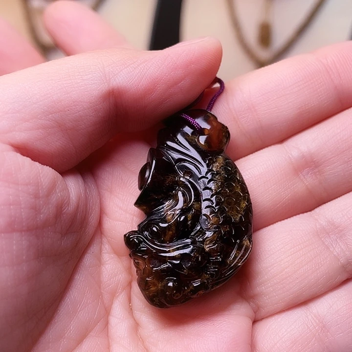 琥珀未镶嵌裸石抚顺琥珀-353