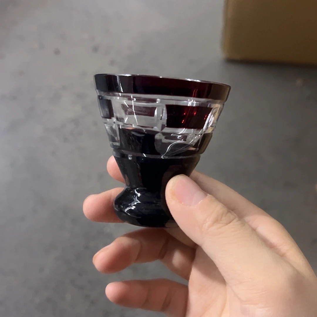平底款水晶玻璃微瑕一个