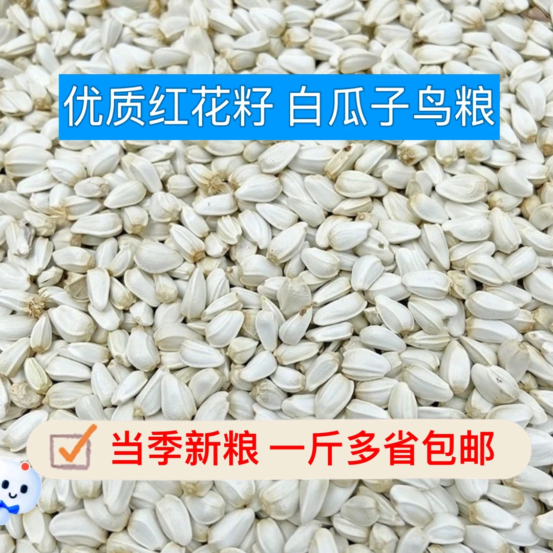 红花子红花籽鸟食玄凤瓜子鹦鹉白瓜子仓鼠粮玄风鸟食鸽子粮食饲料