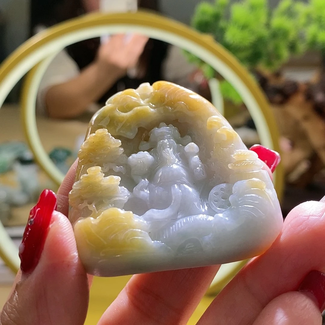 【闪购商品】翡翠颈饰未镶嵌财神