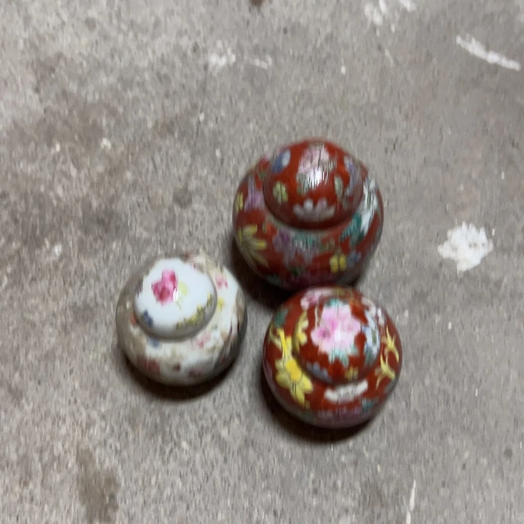 罐简***单景德镇陶瓷粉彩小宝珠