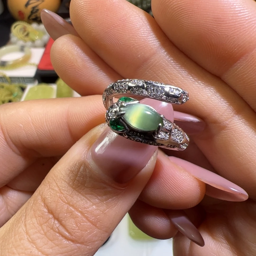 和田玉银S925镶嵌颈饰