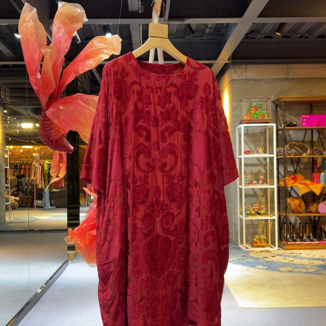 进口面料打底 花苞裙