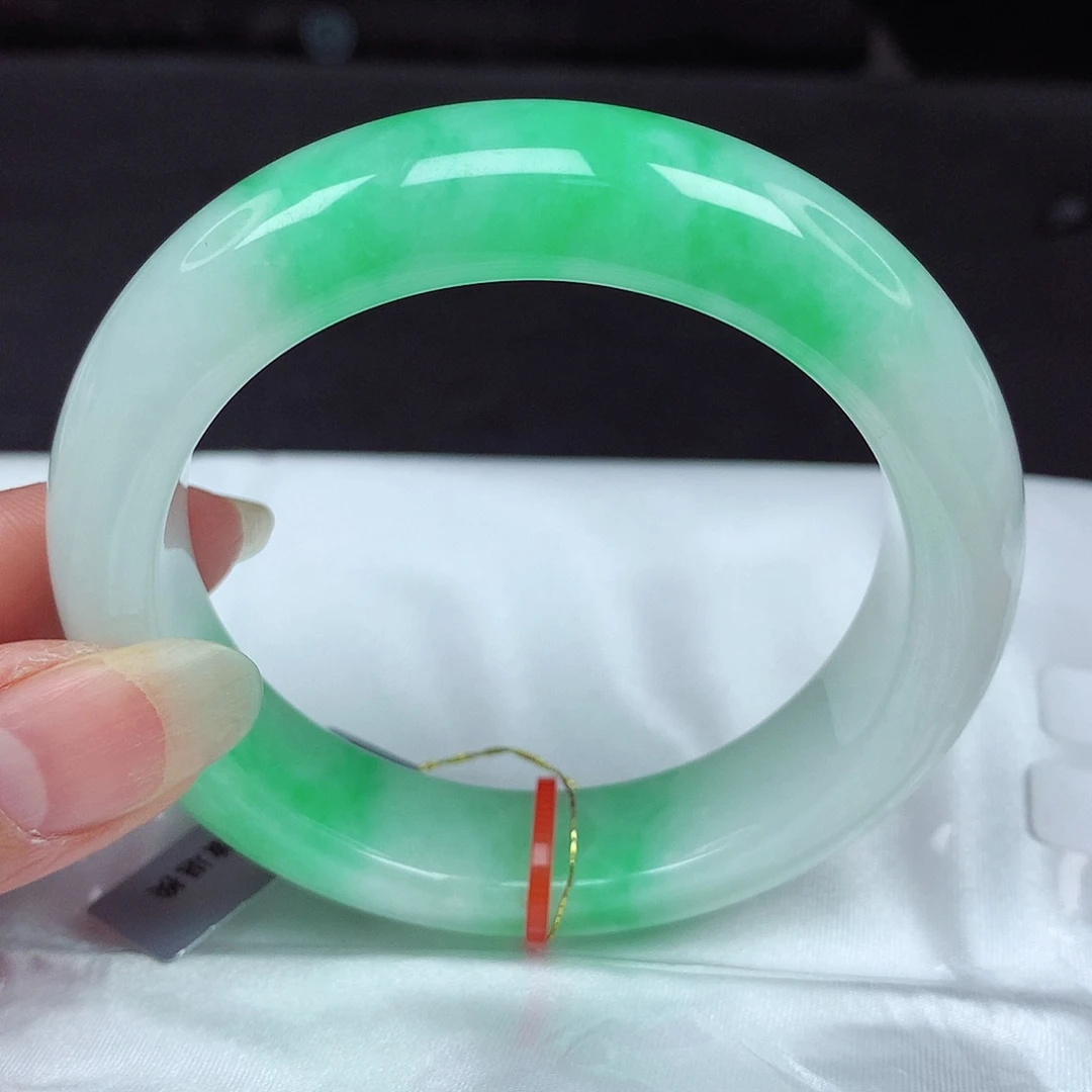 未镶嵌手镯翡翠54-56圈宽版005-性价比超高！