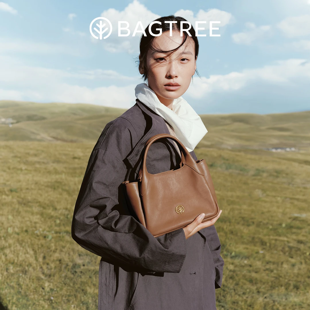 BAGTREE包包树墩墩包植鞣皮水桶包单肩斜挎通勤菜篮子手提包女