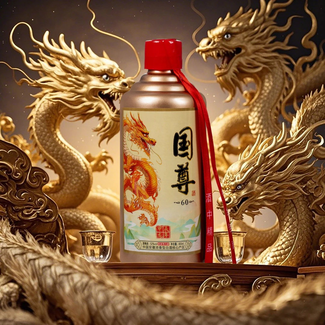 酒尺巷【粉丝福利】国尊60礼盒装400ml52度浓香型白酒